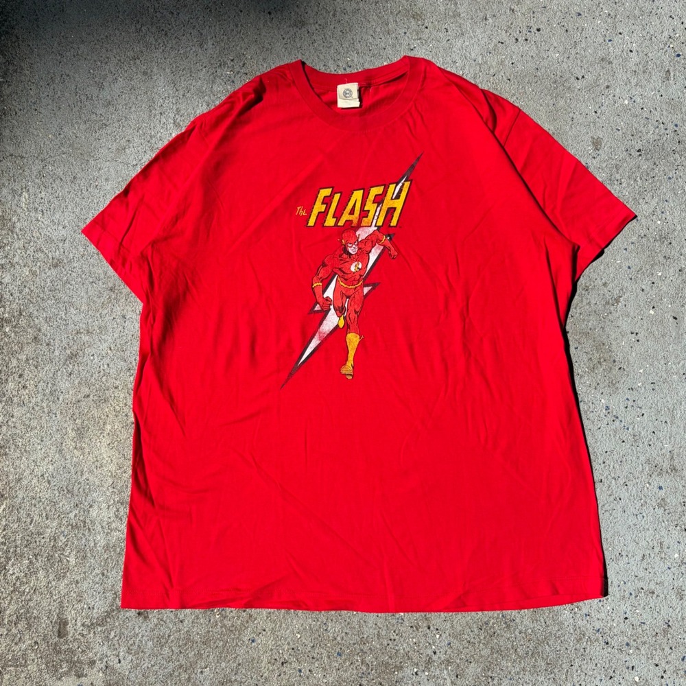 DC Comics Originals The Flash Red Graphic T-Shirt Mens XXL Justice League Tee